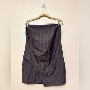 Wild Fable Gray Pinstripe Mini Dress